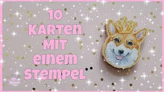 💕 10 Karten mit einem Stempel 💕 von Action [upl. by Redla]