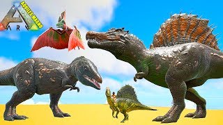 ARK 5 NUEVOS HIBRIDOS  SPINOREX MOSAREX PARAPINO BRONSPINUS y TAPEDON  Gameplay hibrid mod [upl. by Enilaf]