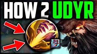 How to UDYR Jungle amp CARRY Best BuildRunes Udry Jungle Guide Season 14  League of Legends [upl. by Wilscam]