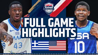 GREECE vs USA SHOWCASE  FULL GAME HIGHLIGHTS  August 18 2023 [upl. by Winifield]