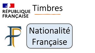 Comment acheter un timbre électronique pour nationalité française [upl. by Alih]