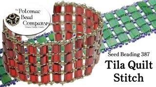 Tila Quilt Stitch Bracelet [upl. by Gurango]