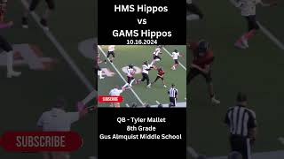 GAMS Hippos QB run [upl. by Sirrah]