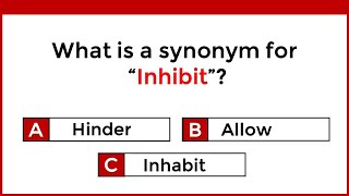 Synonyms Quiz  95 Cant Score 3030  English Practice Quiz 2 [upl. by Etsirk342]