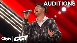 He Nails It  Jordon Hos Voice Captivates The Audience  Auditions  Canadas Got Talent 2024 [upl. by Caravette]