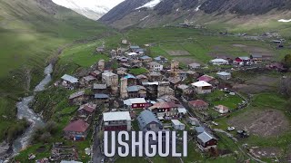 Ushguli Georgia 🇬🇪  Drone video 4K [upl. by Eznyl929]