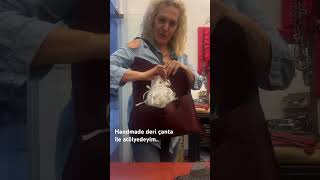 DERİDEN İŞLEVSEL HANDMADE ÇANTA music cover handmade leatherbag [upl. by Ecirtra]