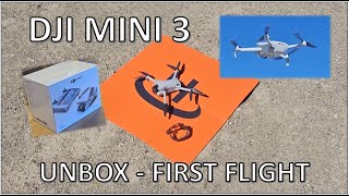 DJI Mini 3 Drone Unbox and First Flight [upl. by Rebekah]