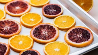 ✨ How to make dried orange slices in the oven ✨ [upl. by Meggs]