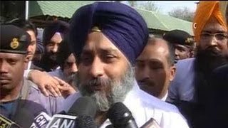 Parkash Badal will continue as Punjab Chief Minister says son Sukhbir [upl. by Norina]