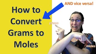 Convert Grams to Moles  Stoichiometry 43 [upl. by Anot]