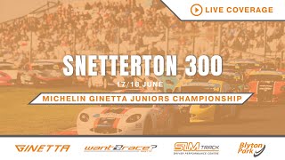 2023 Michelin Ginetta Junior Championship – Round 16 – Live from Snetterton [upl. by Anse833]