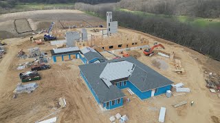 360° bird’seye view of the monastery construction as of April 25th [upl. by Magulac828]