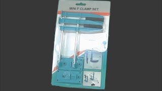 Mini F Clamp Scale Model Tool Review [upl. by Billie182]