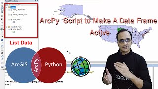 ArcPy Script to Make A Data Frame Active Course ArcPy for ArcMap Level 2  Python for GIS [upl. by Waring]