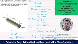 326 Chapter 3  Mechanical Properties of Materials  Mechanics of Materials by RC Hibbeler [upl. by Missie]