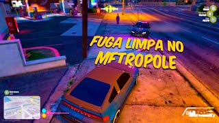 DANDO FUGA NO METROPOLE RP  GTA RP [upl. by Reginnej]