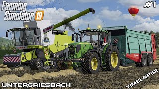 Moving to new farm and harvesting  Animals on Untergriesbach  Farming Simulator 19  Episode 1 [upl. by Eixor588]