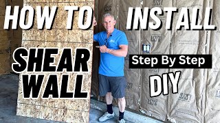 How To Install Shear Wall Sheathing  DIY Shear Wall Installation [upl. by Boycey]