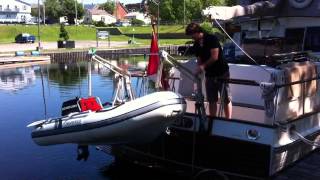 Convenience of Dinghy Davits [upl. by Rodama]