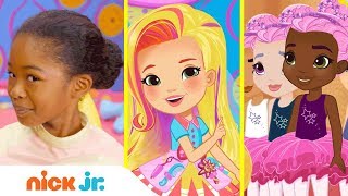 How to Make a Ballerina Bun 👯 Style Files Hair Tutorial  Sunny Day  Nick Jr [upl. by Qerat]