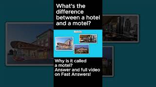 Whats the difference between a hotel and a motel [upl. by Duffie525]