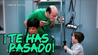 Cámara oculta de niños en El Hormiguero Niños peluqueros Adiós trenzas [upl. by Ynafets]