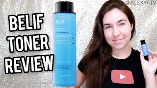 Belif Aqua Bomb Hydrating Toner Review  Sephora Clean Skincare Reviews [upl. by Aelgna]