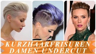 Schone undercut frisuren frau kurze haare 2018 [upl. by Ras]