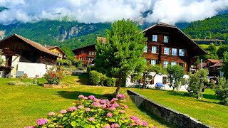 Peaceful Spring Walk in Swiss Village Oberried am Brienzersee🇨🇭Switzerland [upl. by Hoon]