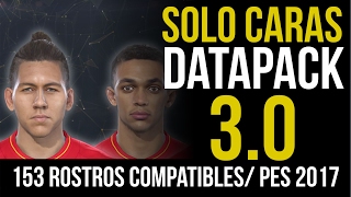 PACK 153 ROSTROS DEL DATAPACK 30  PES 2017  PC [upl. by Nilya]