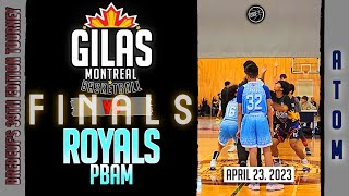 Gilas Montreal Basketball vs PBAM Royals atom finals [upl. by Grim]