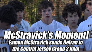 Delran 1 Cinnaminson 0  Boys Soccer  Central Jersey Group 2 Semifinal  Eamon McStravick Goal [upl. by Skipton]