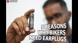 5 REASONS WHY BIKERS NEED EARPLUGS  No Noise [upl. by Robinett]