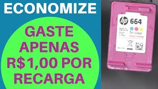 Economize Recarregue seu Cartucho de Tinta HP [upl. by Atilemrac]