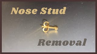 How To Remove Nose Stud with butterfly backing READ DESCRIPTION [upl. by Dragone]