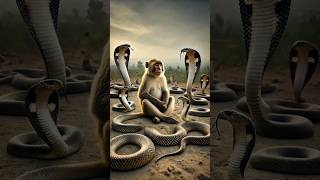 King Cobra vs Monkey A Battle of Wits and Survival in the Wild [upl. by Hekking]