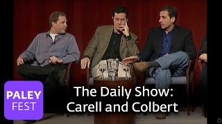 The Daily Show  Carell and Colbert on improv Paley Center [upl. by Kalle]