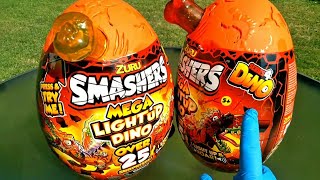 SMASHERS Series 4 Round 1 Mega Lava LightUp Dino Egg First Look [upl. by Jandy]