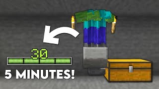 Minecraft Easiest Zombie Skeleton Mob Spawner XP Farm  Tutorial 120 ZOF GAMER [upl. by Luthanen]