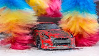 Nissan GTR 118  Small CarWash  Restoration Abandoned  Drift Slow Motion  Offroad [upl. by Orlina623]