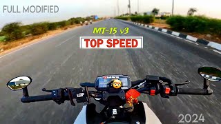 MT15 New Model 2024 Top Speed 🥵  MT 15 Top Speed 2024  0 to 100  MT15 2024 Top Speed  Hardik [upl. by Sherrer]