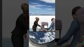 كبرتوا الموضوع يا شباب 🤔😅 سفر سياحة travel traveladvice flight flights fly flightattendant [upl. by Braasch]