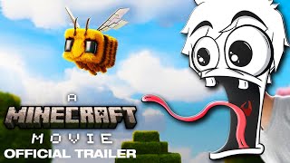 Stegi reagiert auf BRANDNEUEN Minecraft Film Trailer 😍😱 [upl. by Yluj]