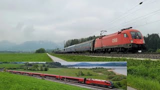 Bahnverkehr in Bernau am Chiemsee amp Seekirchen Wallersee [upl. by Nevile]