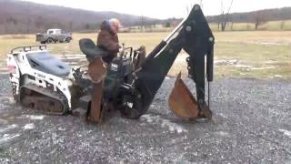 Bradco 609 Skid Steer Backhoe Attachment For A New Holland Skid Steer For Sale [upl. by Eatnuahs]