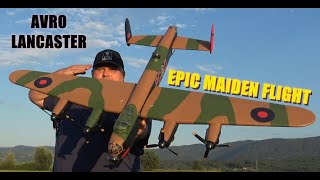 Avro Lancaster quotDumboquot British WWII Heavy Bomber V3 1320mm PNF RC plane EPIC Maiden flight [upl. by Mohr]