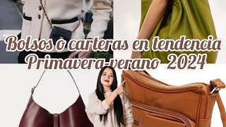 Tendencias en bolsos o carteras primaveraverano 2024Lo que se vió en las pasarelas [upl. by Alrzc]