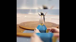 Bouncing Penguin Origami  Fun DIY Paper Model from Japan [upl. by Egwan]