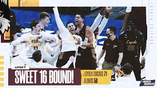 Loyola Chicago vs Illinois  Second Round NCAA tournament extended highlights [upl. by Maxentia287]